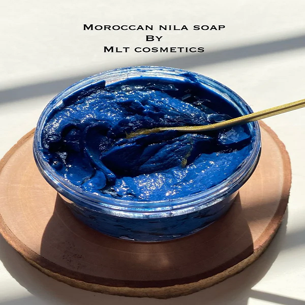 Moroccan Black Soap with Blue Nila