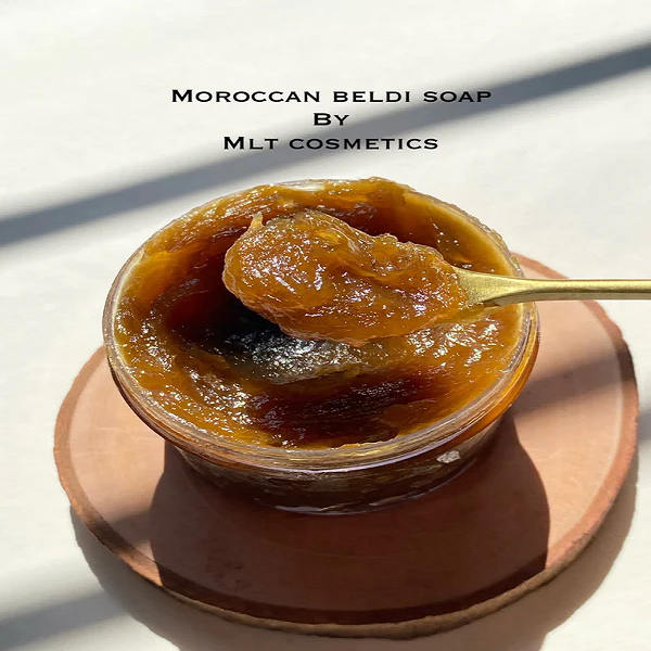 Moroccan Beldi Black Soap – 100% Pure Natural Hammam Savon Noir, 200g