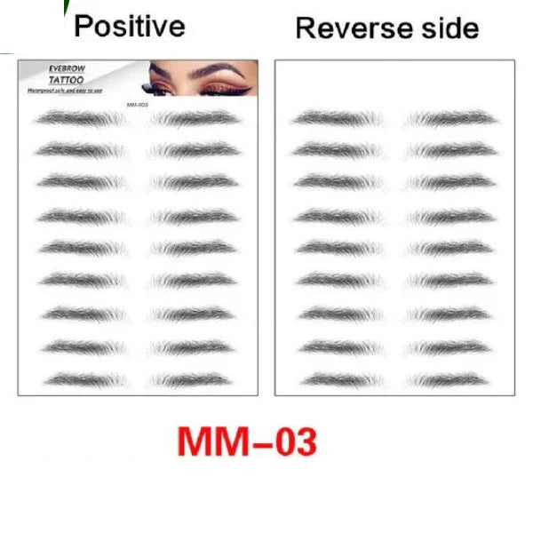 Eyebrows Makeup I  Tattoo Sticker MM
