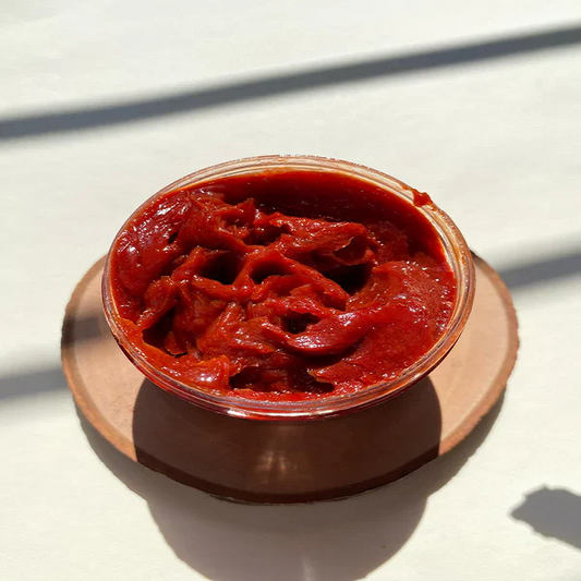Moroccan Soap with red Fassi, Exfoliating, Cleansing, Rejuvenating, Removes Dead Skin Cells, Treats Cracks, Softens Skin