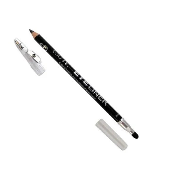 Technic Eyeliner Pencil With Sharpener & Smudger Black I Technic Eyeliner