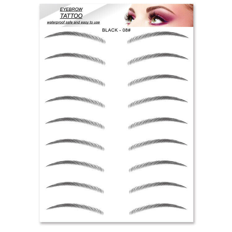 4D Hair-like Eyebrows Waterproof Eyebrow Tattoo Sticker