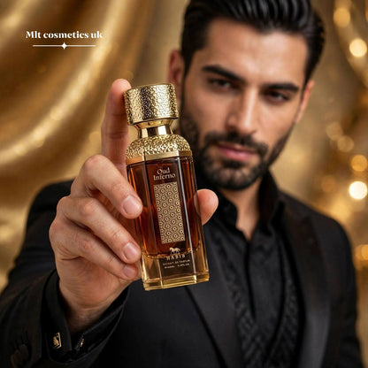 Habib Perfumes Oud Inferno Extrait De Parfum 100ml – Long Lasting Arabic Oud Perfume for Men & Women