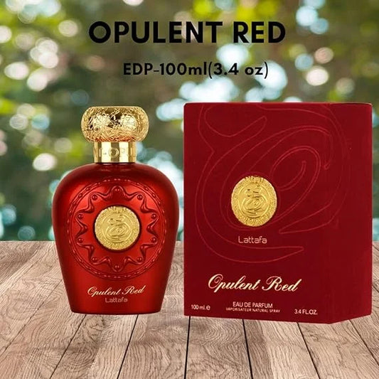 Opulent RED Oud by Lattafa Eau de Parfum Spray Perfume 100ml I Opulent Oud