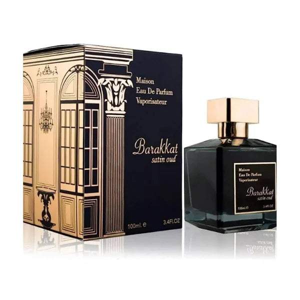 Barakkat Satin Oud EDP by Fragrance World 100ml I  Barakkat Satin