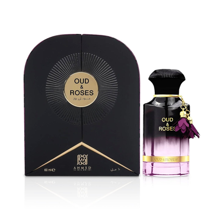 Ahmed Al Maghribi Oud & Roses Eau De Parfum (EDP) - 60ml (Long Lasting Premium Unisex Fragrance)