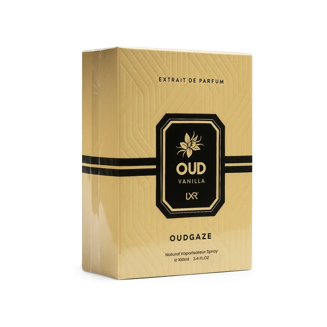 Oud Vanilla Oud Gaze EDP 100ml | Luxury Long-Lasting Unisex Perfume Spray LXR 